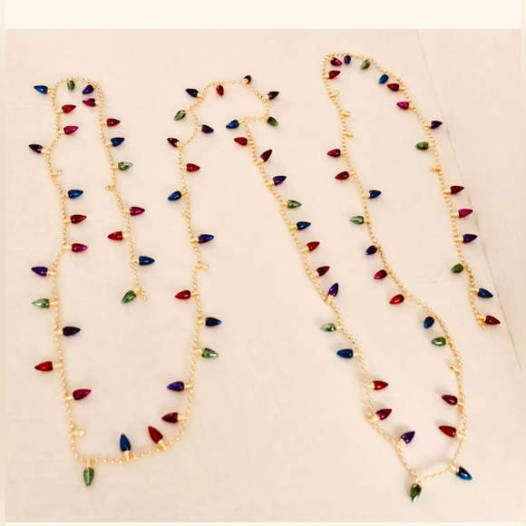 New Christmas 9 Foot Mini Garland Purple Blue Gold Red Pink Purple Green - Picture 3 of 16